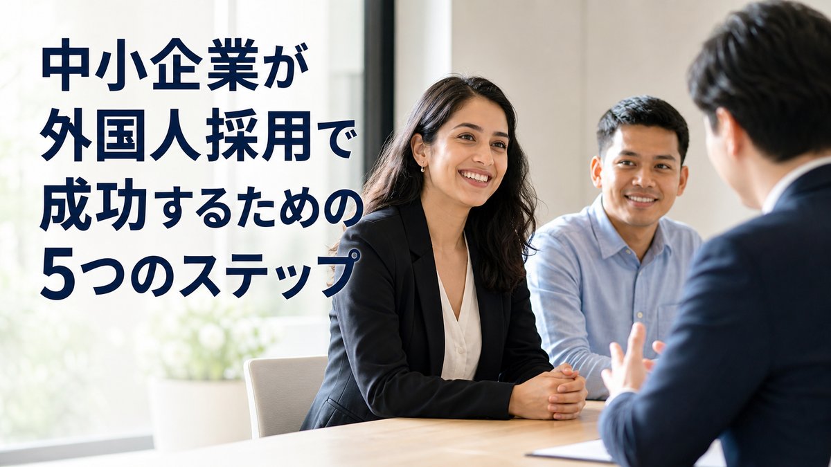 中小企業が外国人採用で成功するための5つのステップ