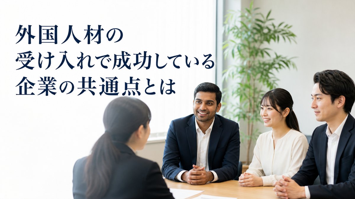 外国人材の受け入れで成功している企業の共通点とは