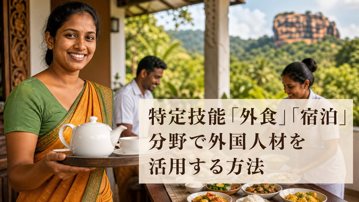 特定技能「外食」「宿泊」分野で外国人材を活用する方法