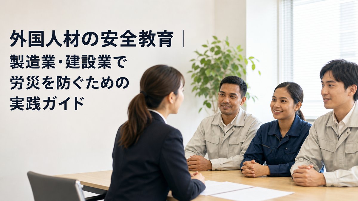 外国人材の安全教育｜製造業・建設業で労災を防ぐための実践ガイド